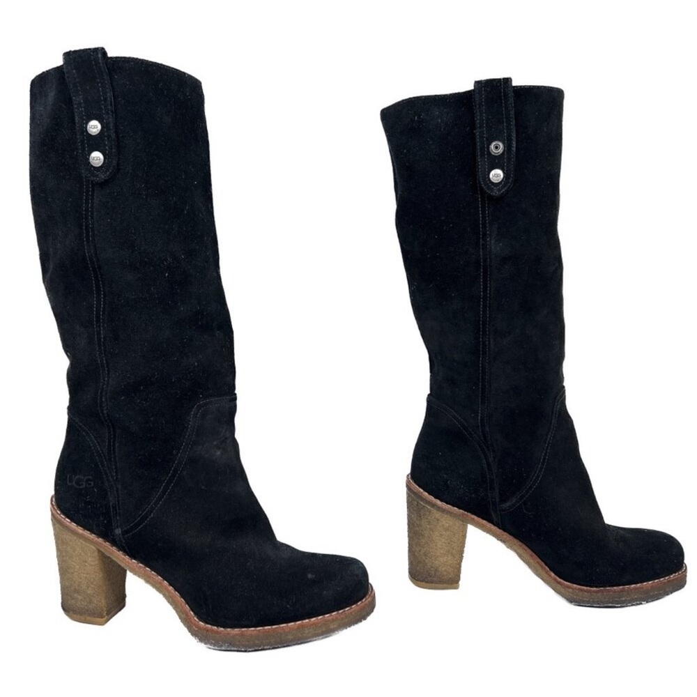 UGG Josie convertible suede boots black size 8